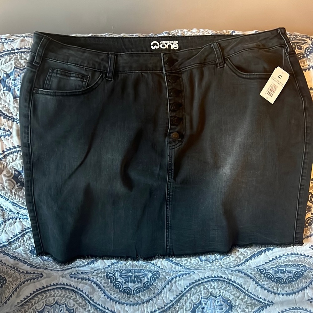 Black Denim skirt 18+